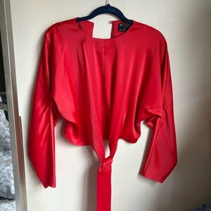 ASOS Design Vibrant Red Blouse